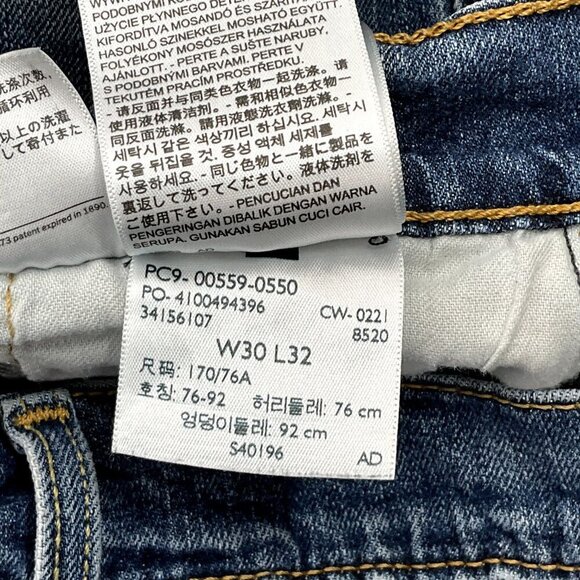 Levi's 559 Jeans Men 30x31 Relaxed Straight Blue Zipper Fly Denim - Picture 10 of 12